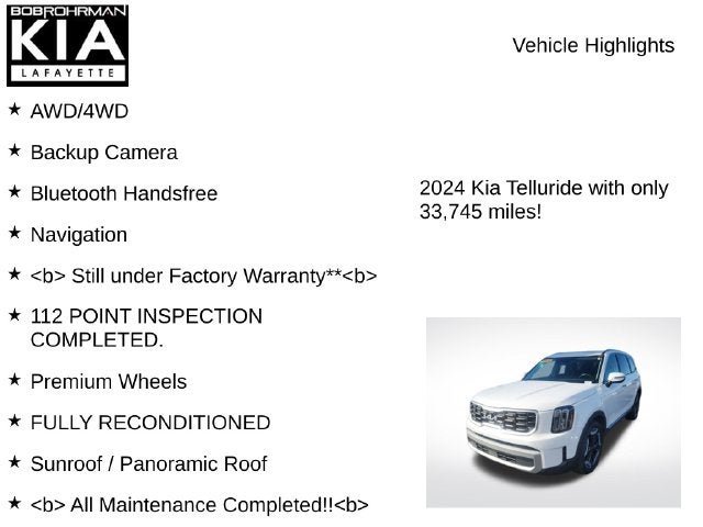 2024 Kia Telluride S