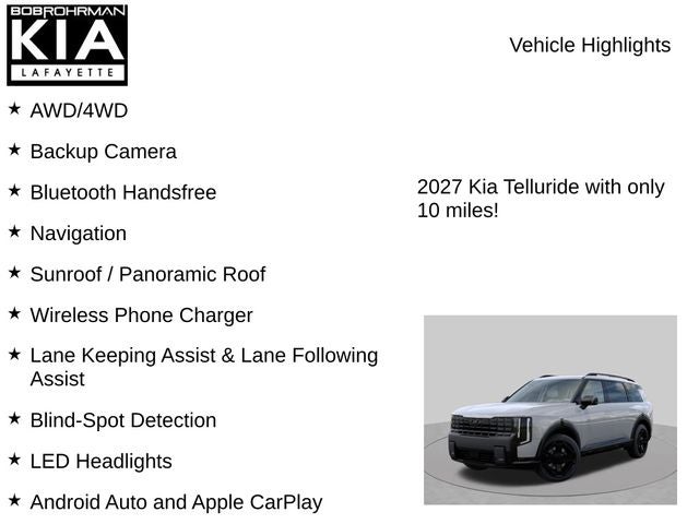 2027 Kia Telluride X-Line EX