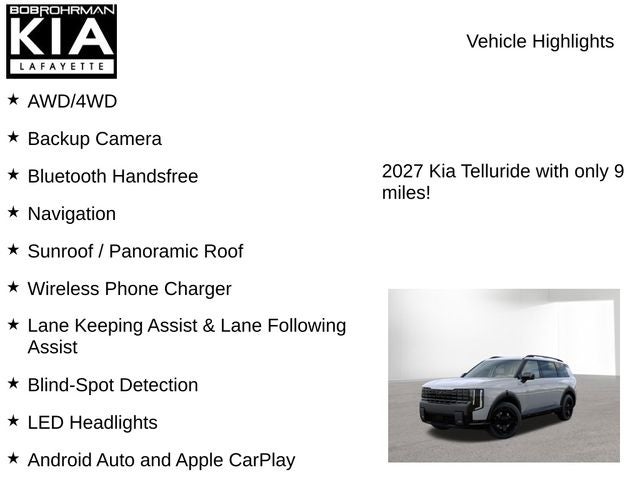 2027 Kia Telluride X-Line EX