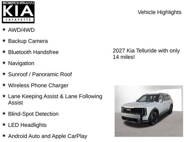 2027 Kia Telluride EX