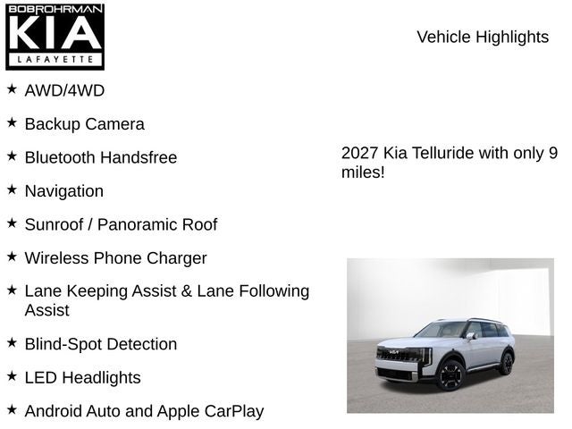 2027 Kia Telluride EX