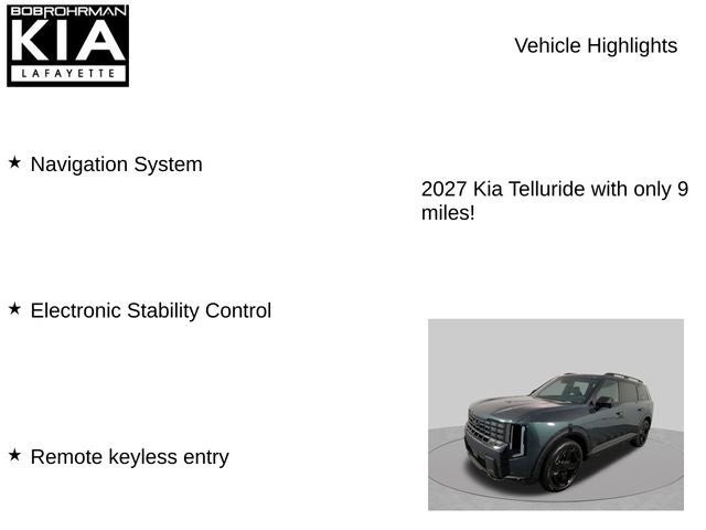 2027 Kia Telluride X-Line SX-Prestige