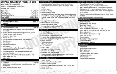 2027 Kia Telluride SX-Prestige