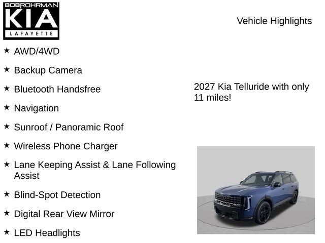 2027 Kia Telluride Hybrid X-Line SX Prestige
