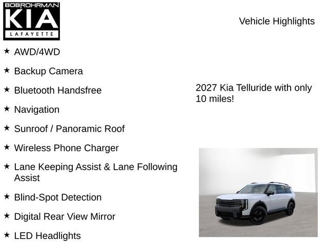 2027 Kia Telluride X-Line SX-Prestige