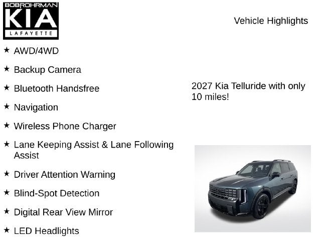 2027 Kia Telluride Hybrid X-Line SX Prestige
