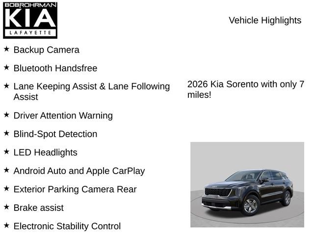 2026 Kia Sorento LX