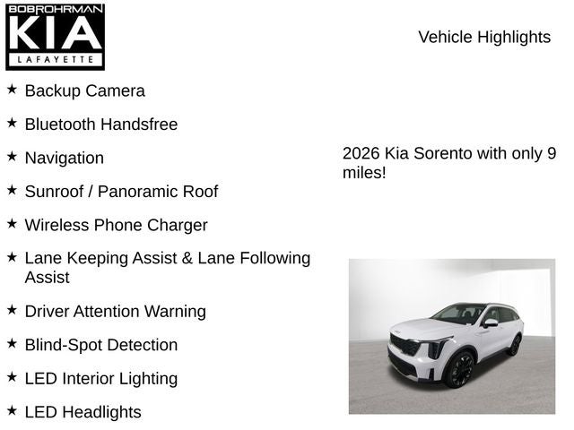 2026 Kia Sorento EX