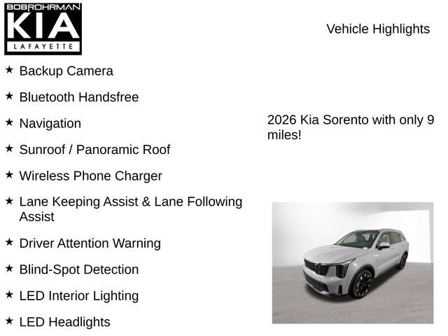 2026 Kia Sorento EX