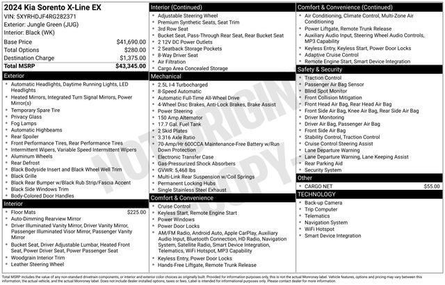 2024 Kia Sorento X-Line EX