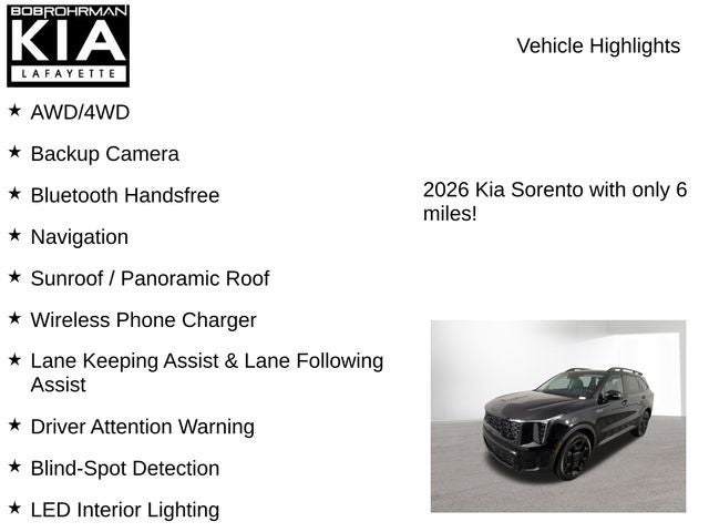2026 Kia Sorento X-Line EX