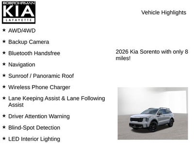 2026 Kia Sorento X-Line EX