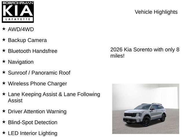 2026 Kia Sorento X-Line EX