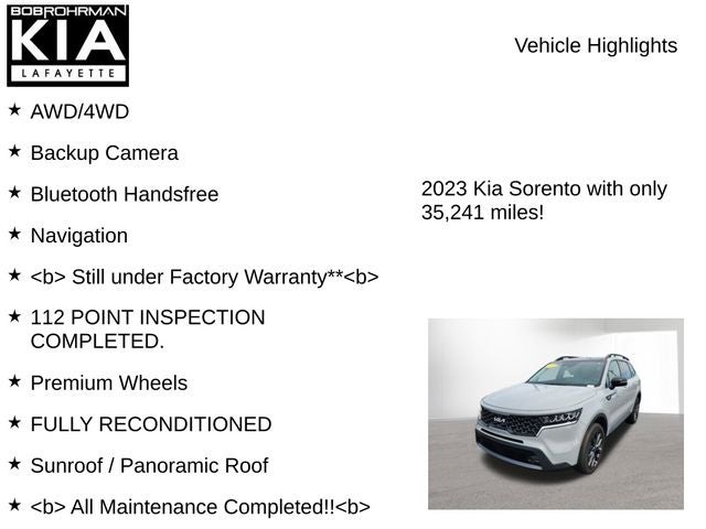 2023 Kia Sorento X-Line EX