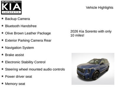 2026 Kia Sorento X-Pro SX Prestige