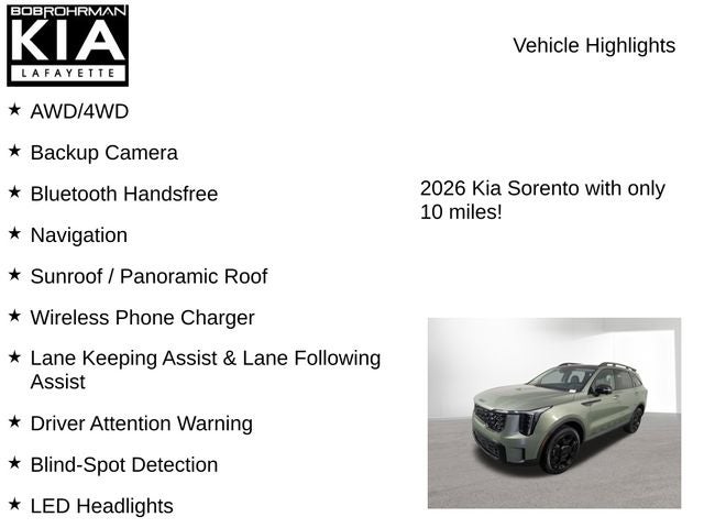 2026 Kia Sorento X-Line SX