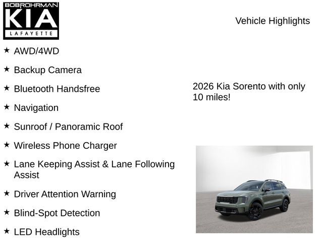 2026 Kia Sorento X-Line SX