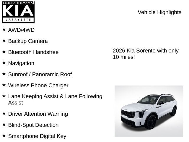 2026 Kia Sorento X-Line SX Prestige