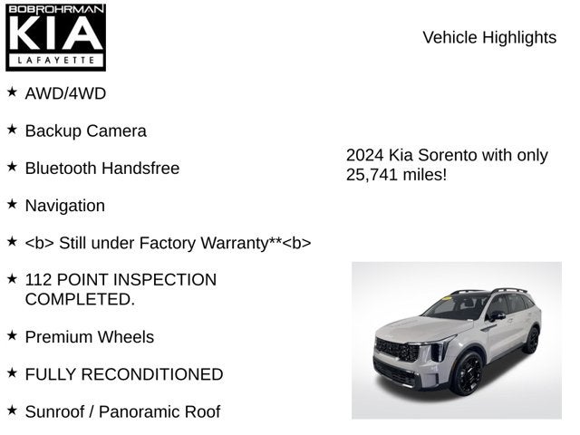 2024 Kia Sorento X-Line SX