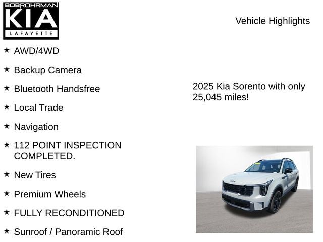 2025 Kia Sorento X-Line SX