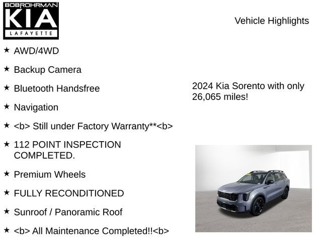 2024 Kia Sorento X-Line SX