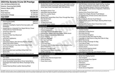 2024 Kia Sorento X-Line SX Prestige