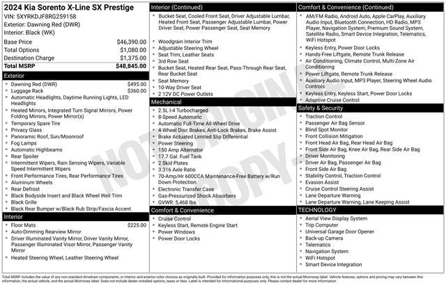 2024 Kia Sorento X-Line SX Prestige