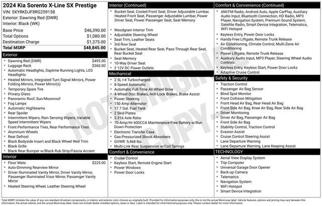 2024 Kia Sorento X-Line SX Prestige