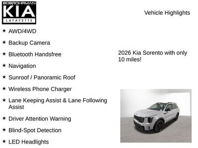 2026 Kia Sorento X-Line SX