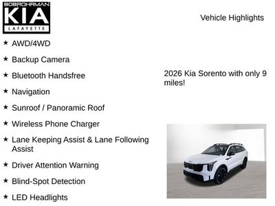 2026 Kia Sorento X-Line SX