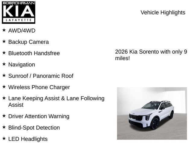 2026 Kia Sorento X-Line SX