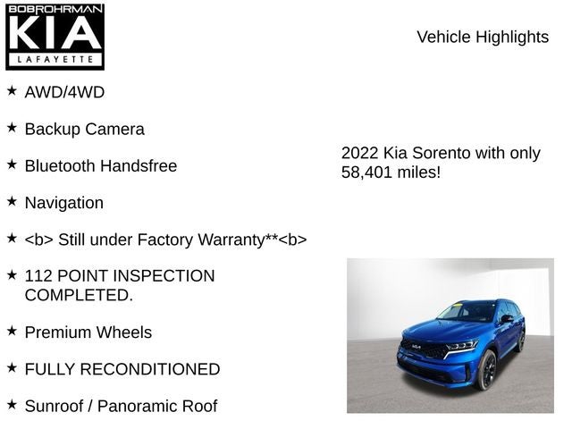 2022 Kia Sorento SX