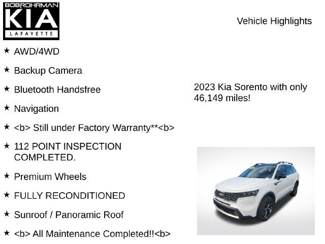 2023 Kia Sorento X-Line SX Prestige