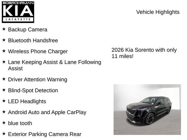 2026 Kia Sorento S