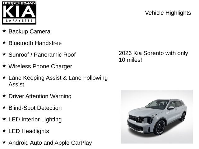 2026 Kia Sorento S