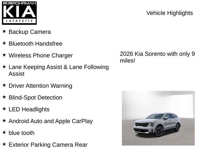2026 Kia Sorento S