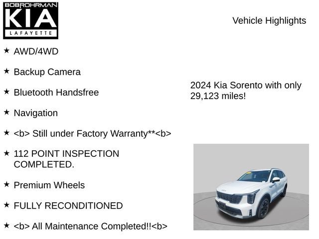 2024 Kia Sorento S