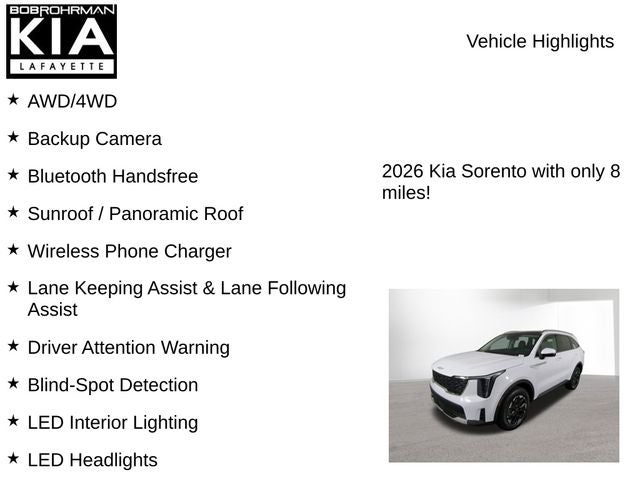 2026 Kia Sorento S