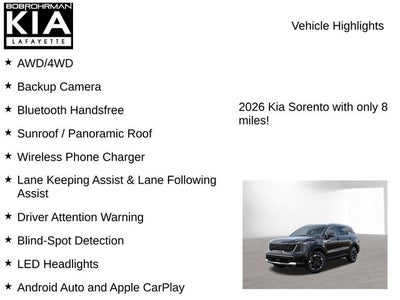 2026 Kia Sorento S