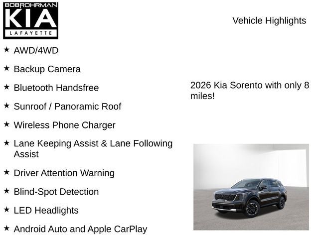 2026 Kia Sorento S