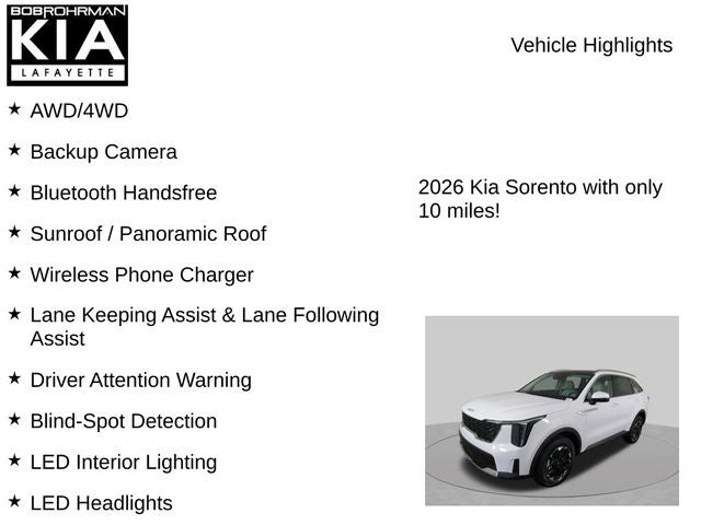2026 Kia Sorento S