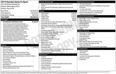 2014 Hyundai Santa Fe Sport Base