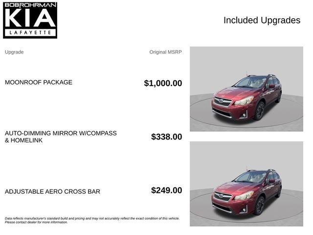 2016 Subaru Crosstrek 2.0i Premium