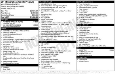 2014 Subaru Forester 2.5i Premium