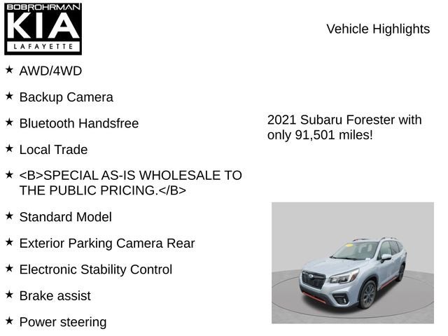 2021 Subaru Forester Sport