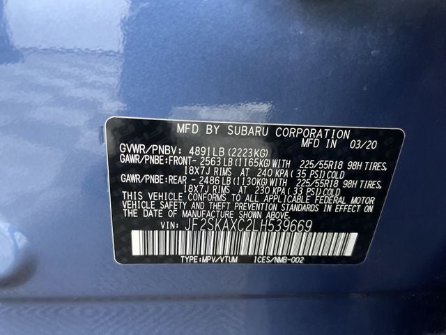 2020 Subaru Forester Touring