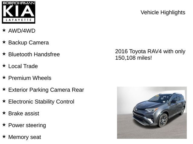 2016 Toyota RAV4 SE
