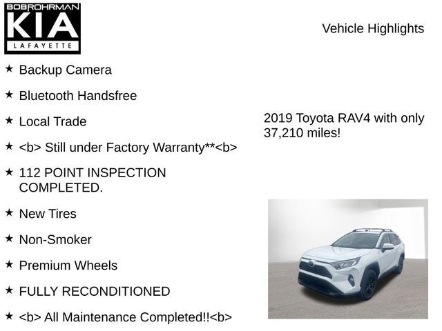 2019 Toyota RAV4 XLE