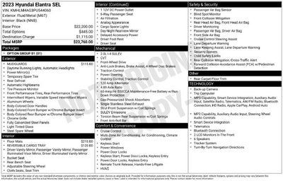 2023 Hyundai Elantra SEL
