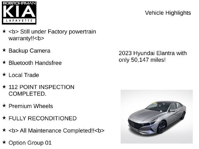 2023 Hyundai Elantra SEL